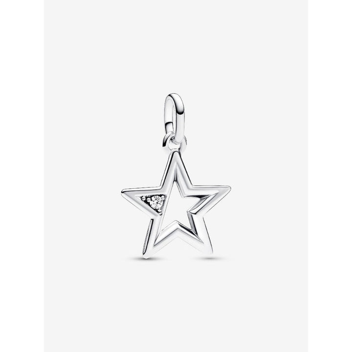 Pandora Silver Me Sparkling Star Medallion Charm - MococoPandora793032C015700303084060Charms