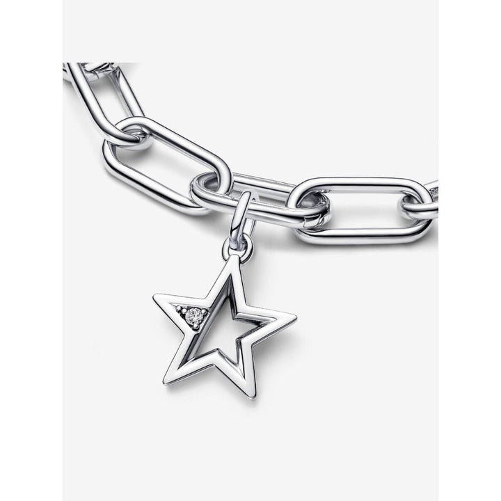 Pandora Silver Me Sparkling Star Medallion Charm - MococoPandora793032C015700303084060Charms
