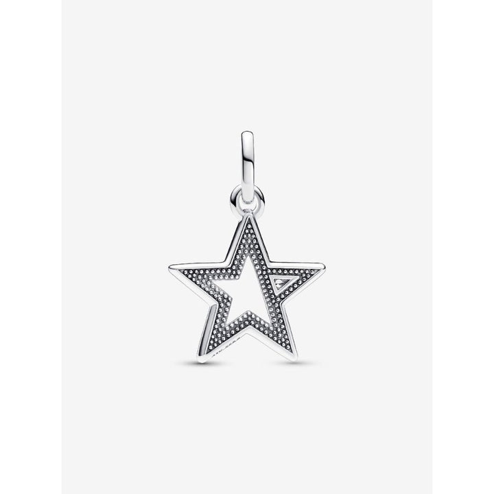 Pandora Silver Me Sparkling Star Medallion Charm - MococoPandora793032C015700303084060Charms