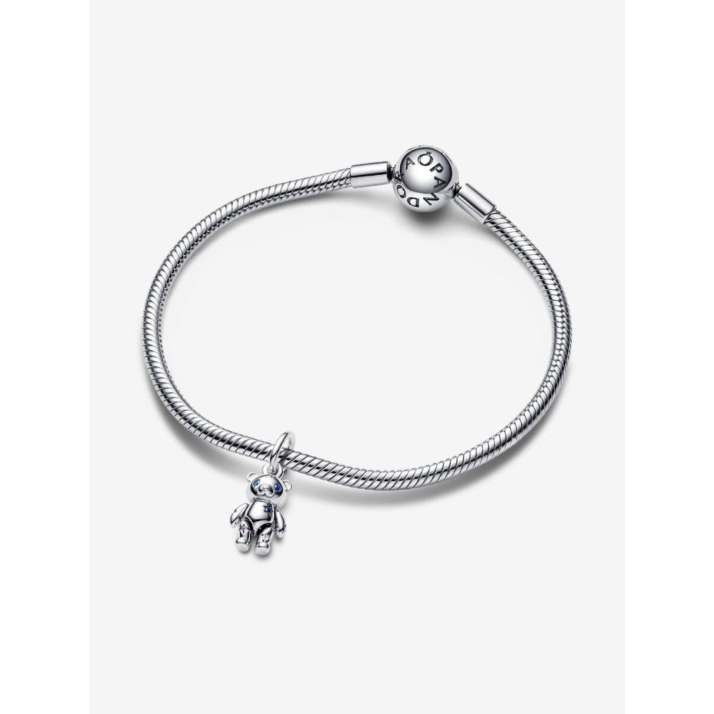 Pandora Silver Movable Teddy Bear Dangle Charm - MococoPandora792986C015700303079059Charms
