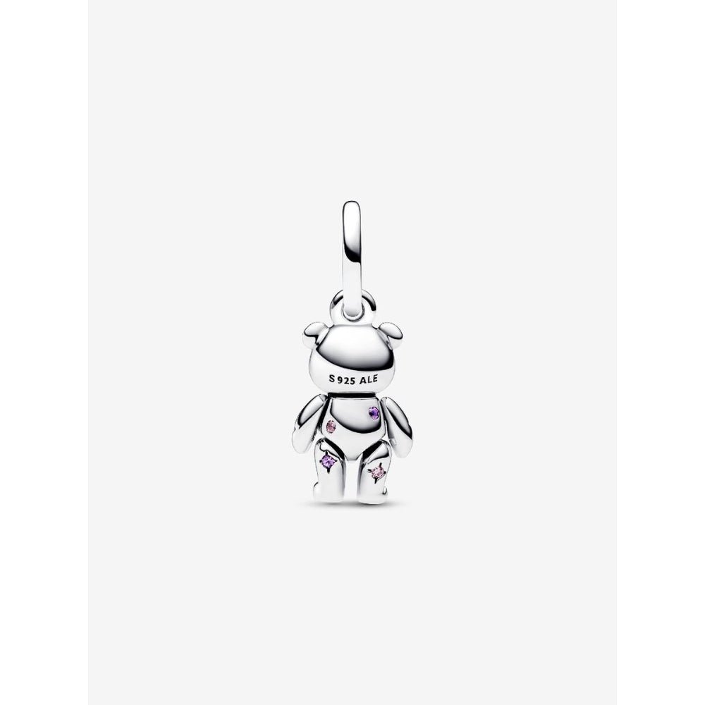 Pandora Silver Movable Teddy Bear Dangle Charm - MococoPandora792986C015700303079059Charms