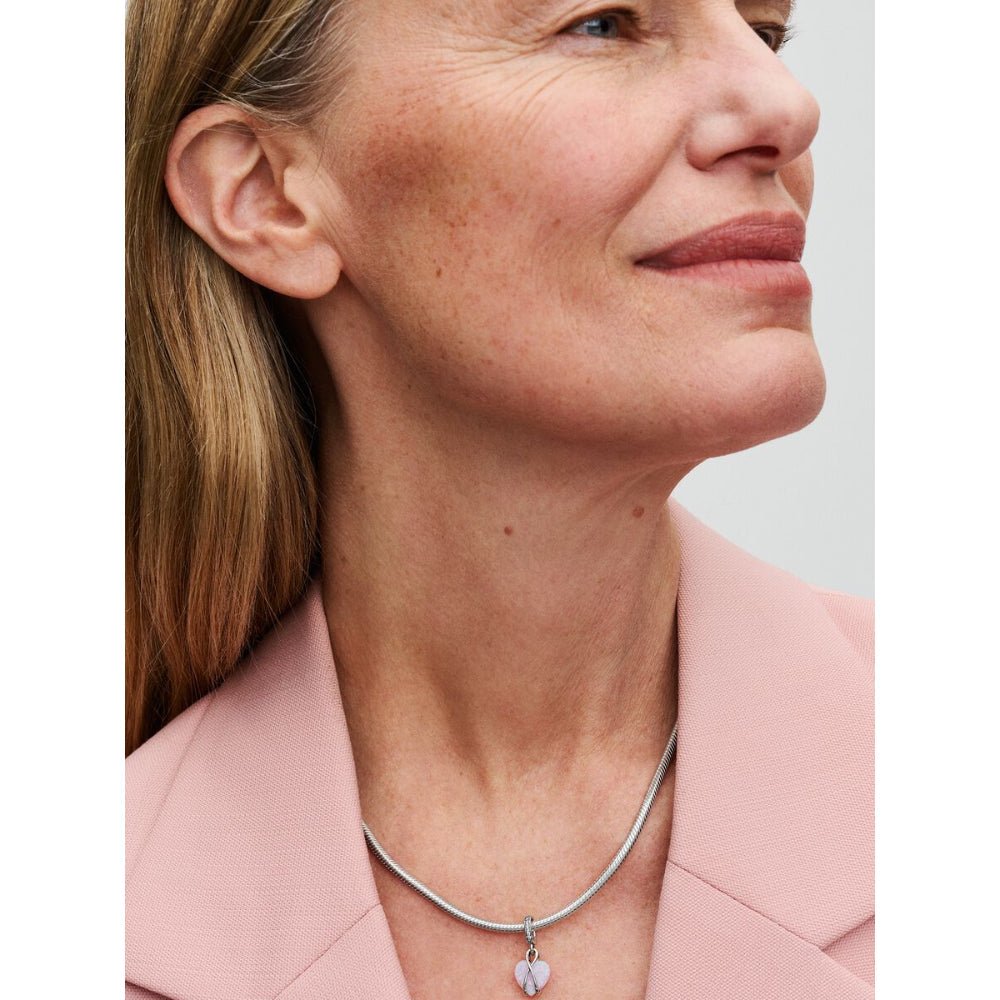 Pandora Silver Mum Opalescent Heart Dangle Charm - MococoPandora793202C015700303113524Charms