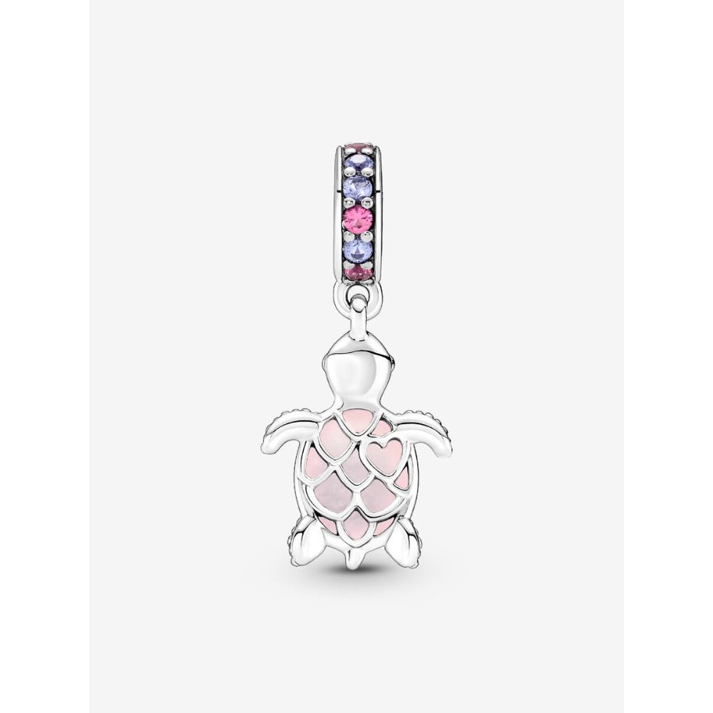 Pandora Silver Murano Glass Pink Sea Turtle Dangle Charm - MococoPandora798939C025700302986273Charms