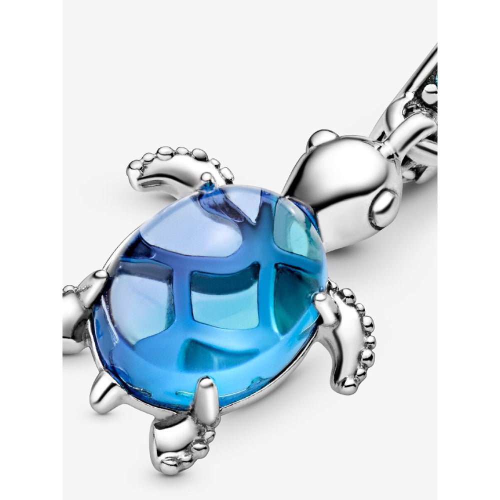Pandora Silver Murano Glass Sea Turtle Dangle Charm - MococoPandora798939C015700302877328Charms