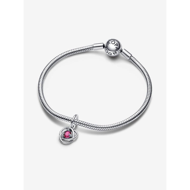 Pandora Silver October Birthstone Eternity Circle Dangle Charm - MococoPandora793125C105700303126203Charms