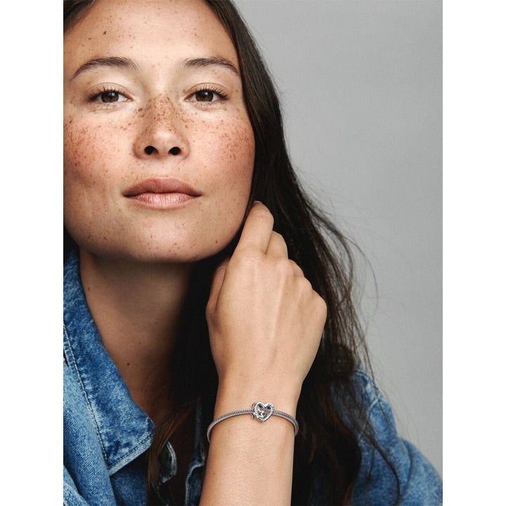 Pandora Silver Openwork Family Heart & Star Charm - MococoPandora792829C005700303078915Charms