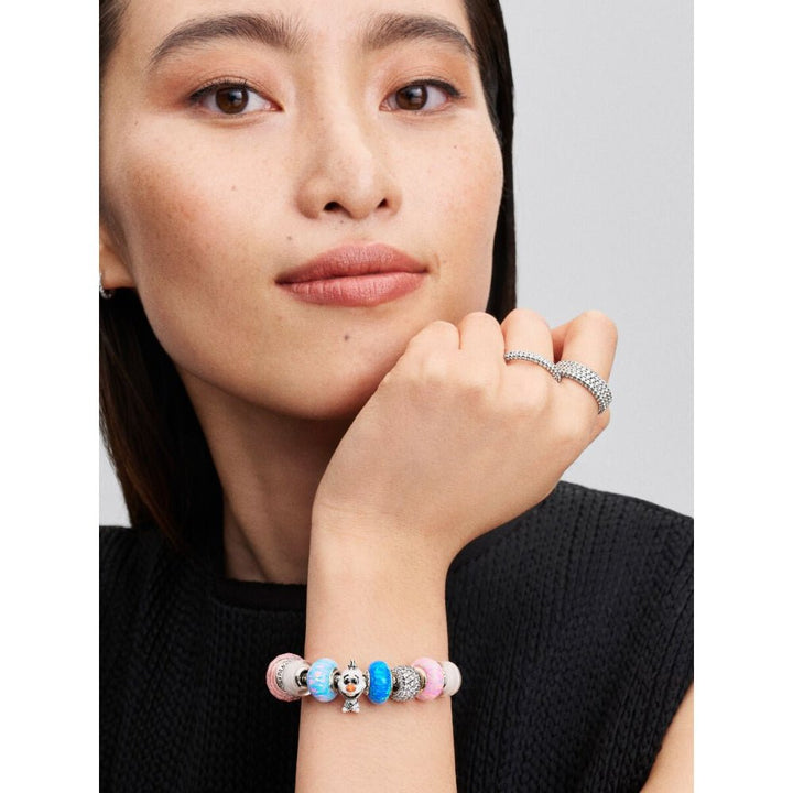 Pandora Silver, Orange and Black Disney UV Resin Olaf Charm - MococoPandora793978C015700303218496Charms