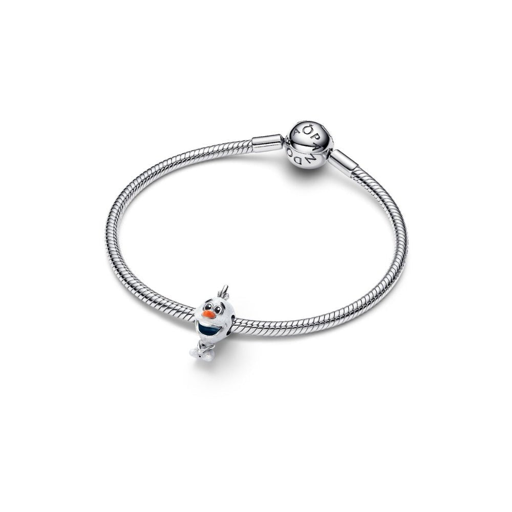 Pandora Silver, Orange and Black Disney UV Resin Olaf Charm - MococoPandora793978C015700303218496Charms