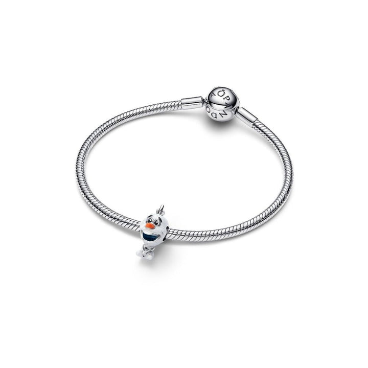 Pandora Silver, Orange and Black Disney UV Resin Olaf Charm - MococoPandora793978C015700303218496Charms
