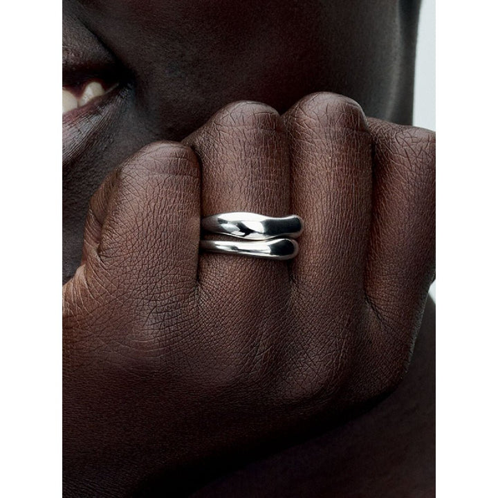 Pandora Silver Organically Shaped Stacking Rings - MococoPandora193264C00-485700303128191Rings