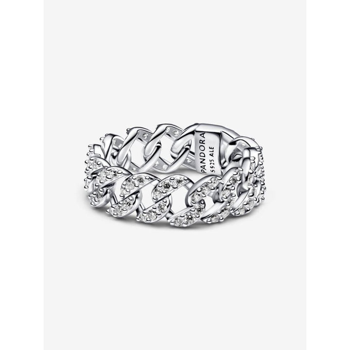 Pandora Silver Pave Cuban Chain Ring - MococoPandora193557C01-485700303149332Rings
