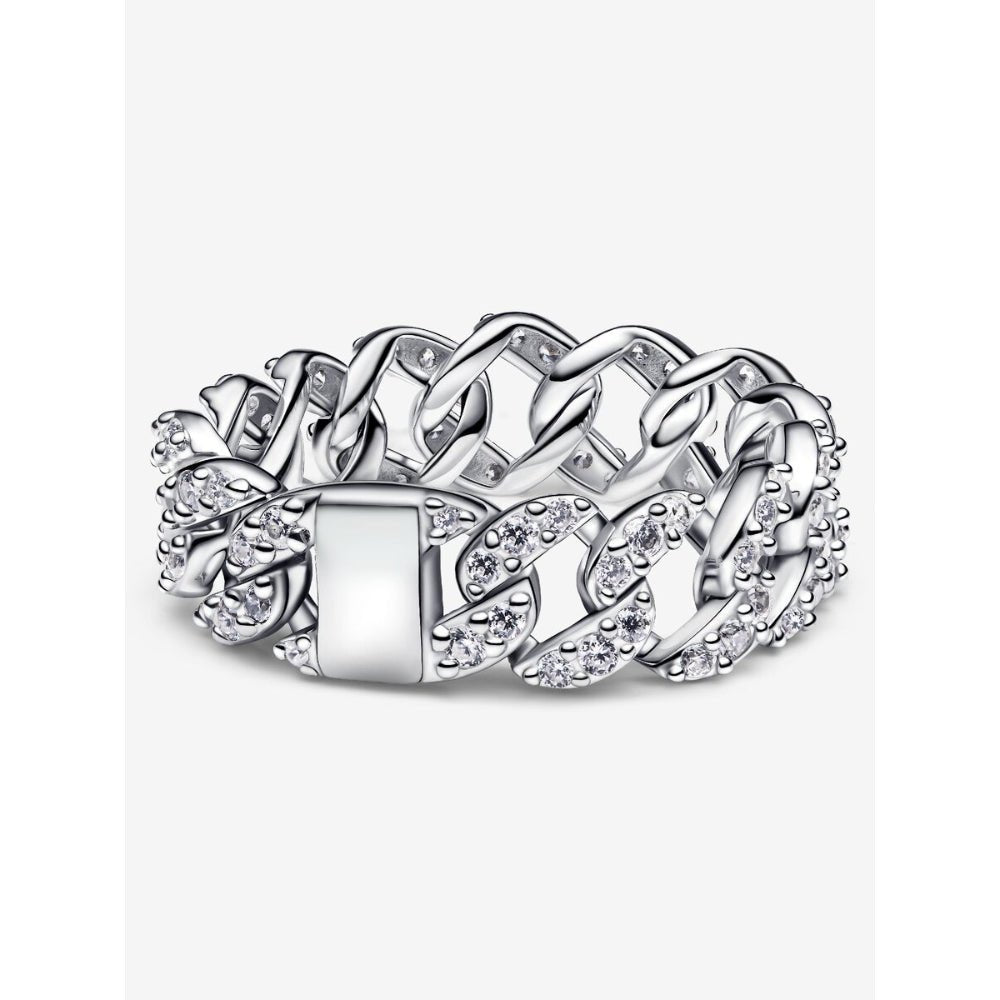 Pandora Silver Pave Cuban Chain Ring - MococoPandora193557C01-485700303149332Rings