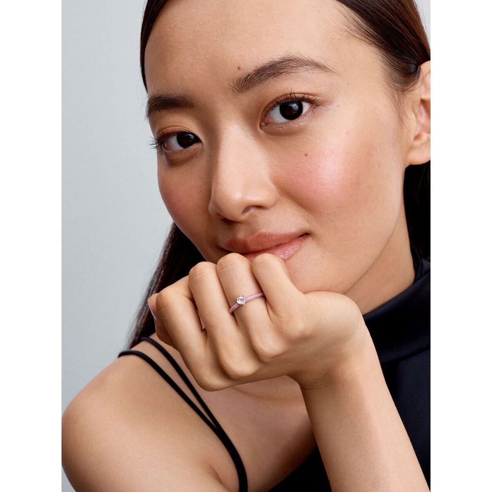 Pandora Silver Pink Chakra Heart Ring - MococoPandora193088C02-445700303167053Rings