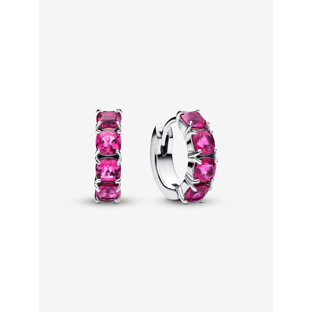 Pandora Silver Pink Hoop Earrings - MococoPandora293851C025700303186351Earrings