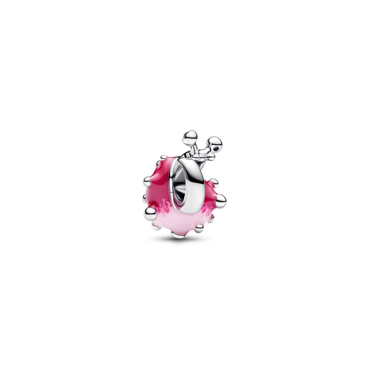 Pandora Silver Pink Snail Charm Image 6