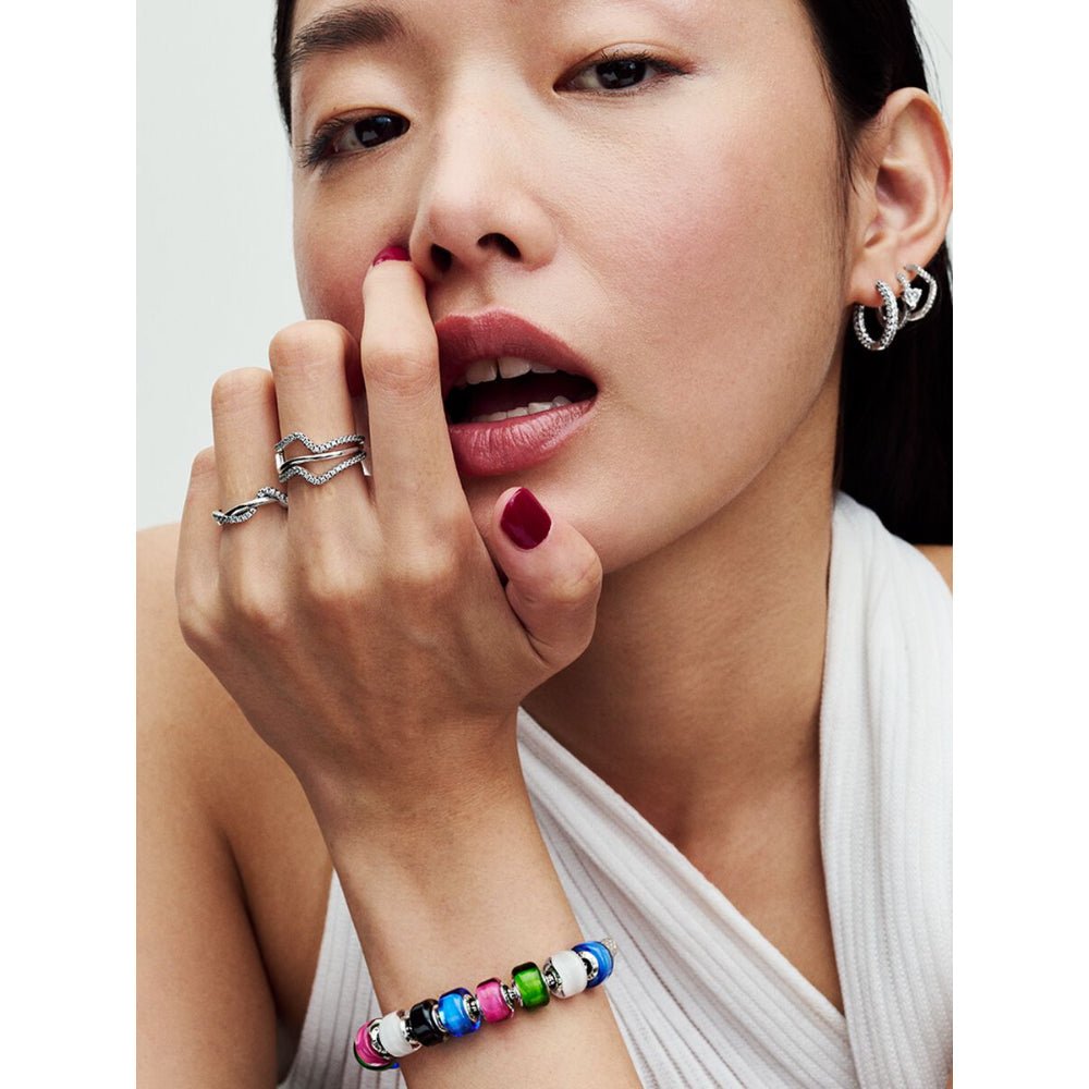 Pandora Silver Polished Wave Ring - MococoPandora193095C00-485700303093505Rings