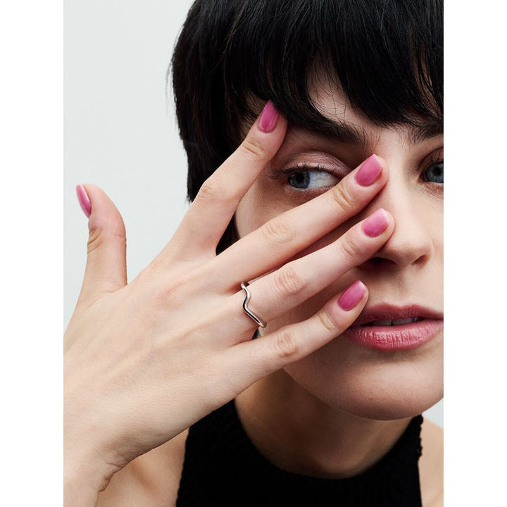 Pandora Silver Polished Wave Ring - MococoPandora193095C00-485700303093505Rings