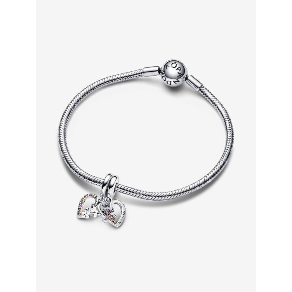 Pandora Silver Puzzle Piece Hearts Splittable Friendship Dangle Charm - MococoPandora792239C015700302997293Charms