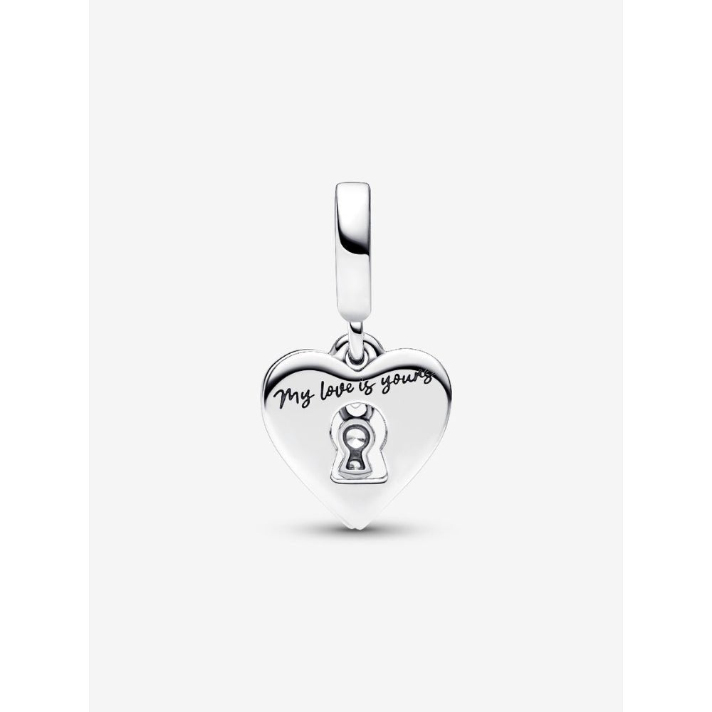Pandora Silver Red Heart & Keyhole Double Dangle Charm - MococoPandora793119C015700303092744Charms