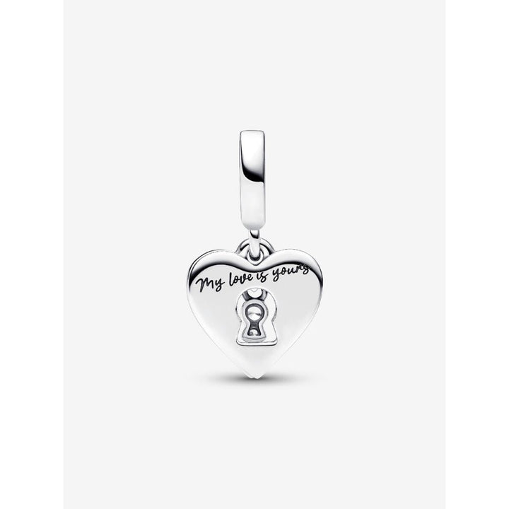 Pandora Silver Red Heart & Keyhole Double Dangle Charm - MococoPandora793119C015700303092744Charms