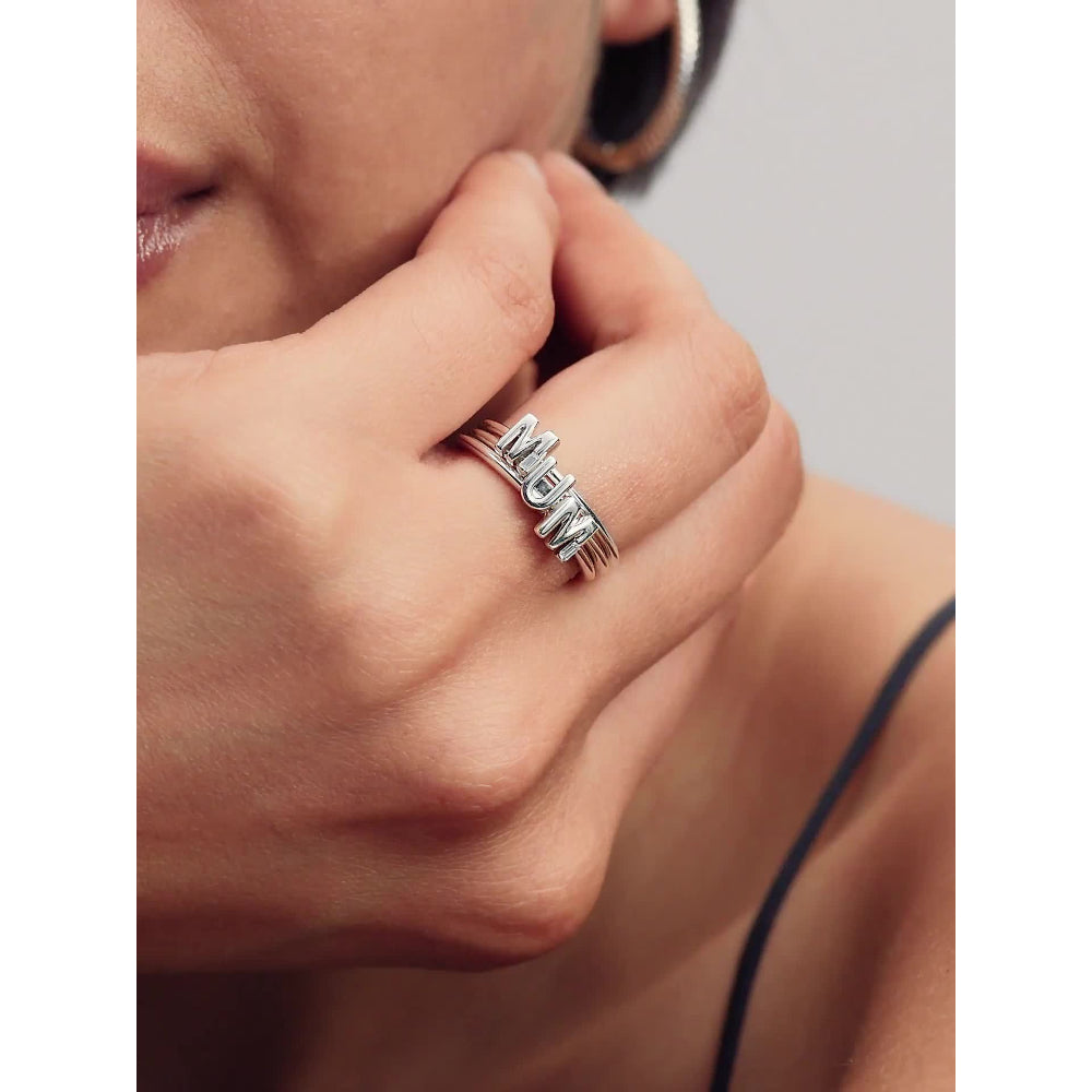 Pandora Silver Reversible Mum Charm Image 2