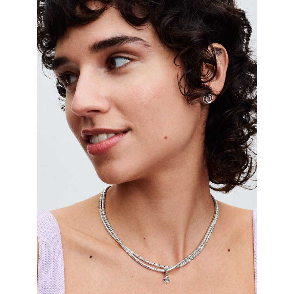 Pandora Silver Rose In Bloom Dangle Charm - MococoPandora793213C005700303113548Charms