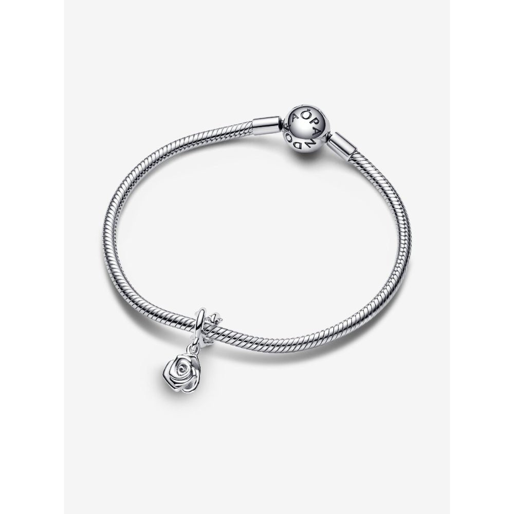 Pandora Silver Rose In Bloom Dangle Charm - MococoPandora793213C005700303113548Charms