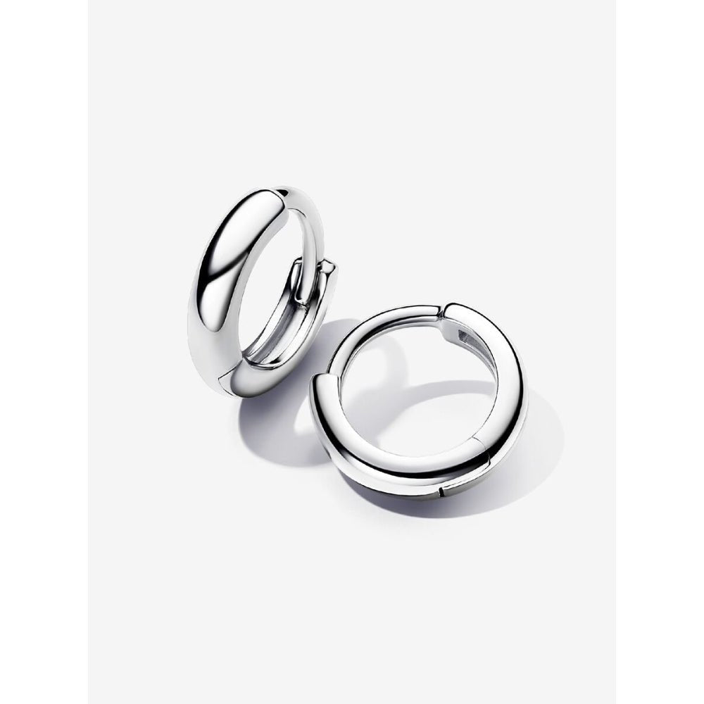 Pandora Silver Round Huggie Hoop Earrings - MococoPandora293286C005700303128474Earrings