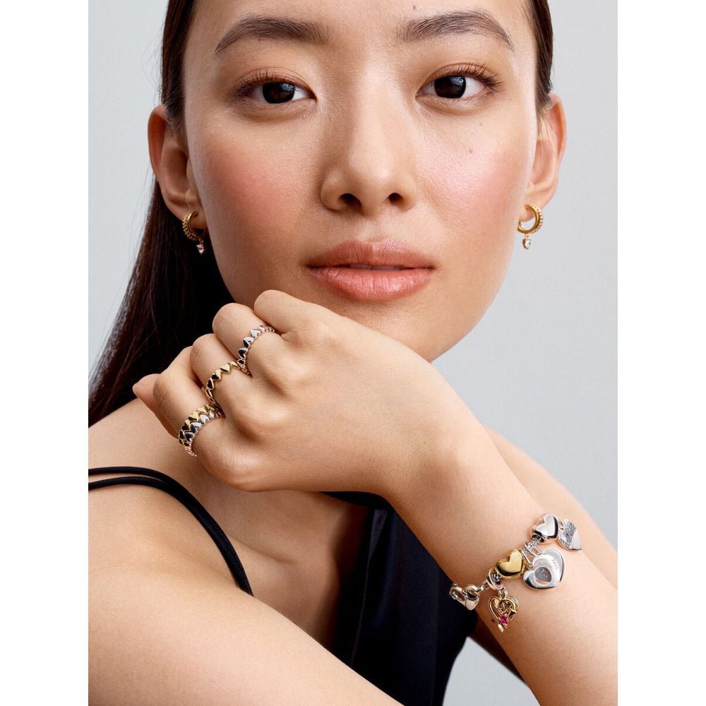 Pandora Silver Row of Hearts Ring - MococoPandora193427C00-485700303138329Rings