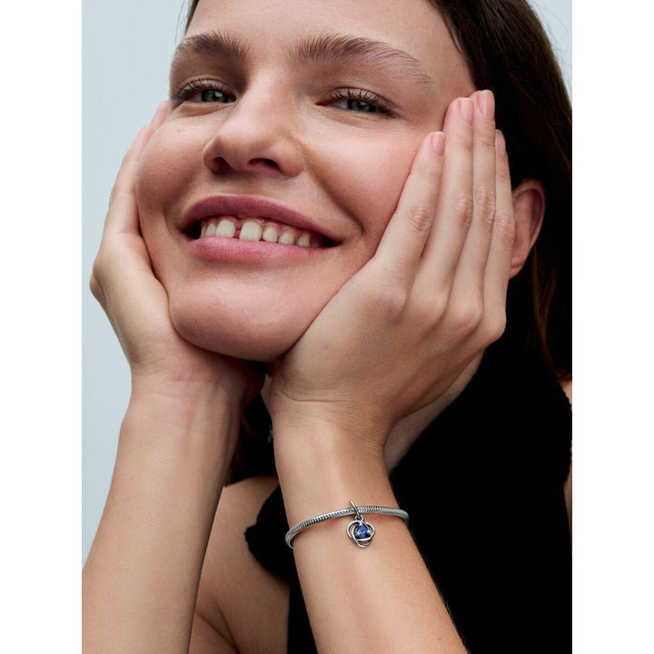 Pandora Silver September Birthstone Eternity Circle Dangle Charm - MococoPandora793125C095700303126180Charms