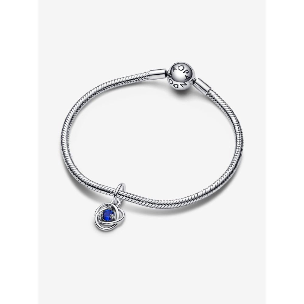 Pandora Silver September Birthstone Eternity Circle Dangle Charm - MococoPandora793125C095700303126180Charms