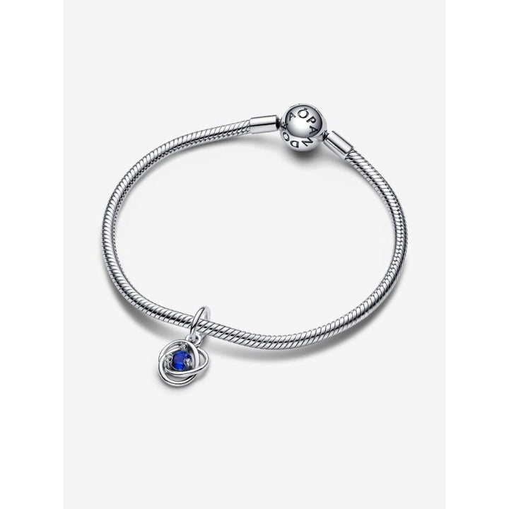 Pandora Silver September Birthstone Eternity Circle Dangle Charm - MococoPandora793125C095700303126180Charms