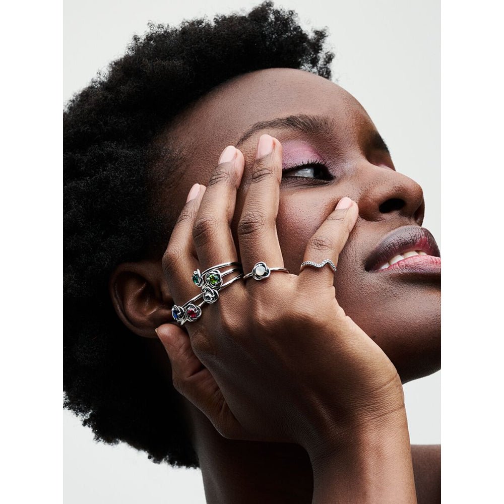 Pandora Silver September Birthstone Eternity Circle Ring - MococoPandora192993C09-485700303084916Rings