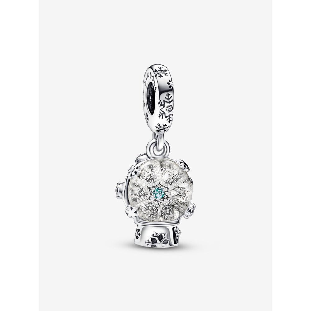 Pandora Silver Snowflake Snowglobe Dangle Charm - MococoPandora792369C015700303014111Charms