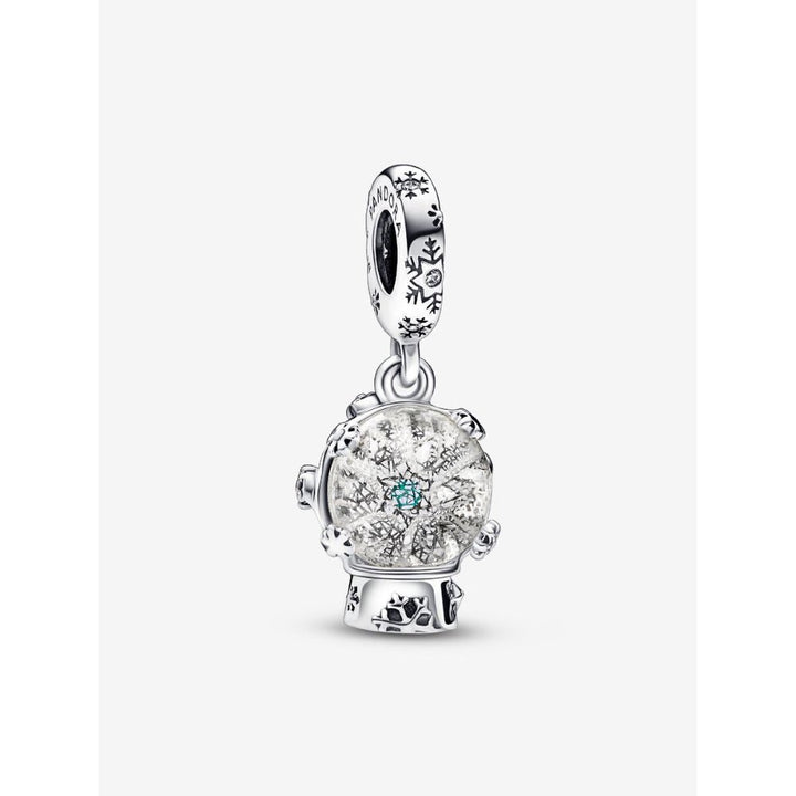 Pandora Silver Snowflake Snowglobe Dangle Charm - MococoPandora792369C015700303014111Charms