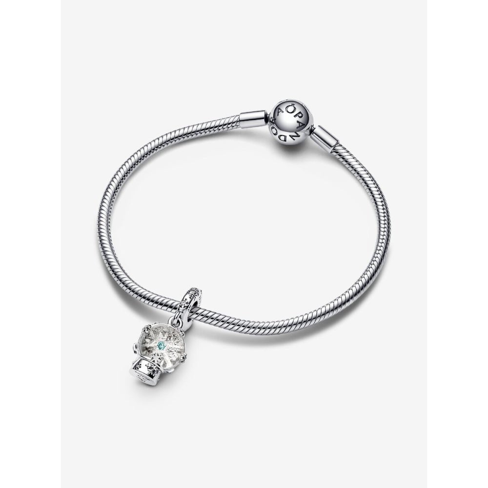 Pandora Silver Snowflake Snowglobe Dangle Charm - MococoPandora792369C015700303014111Charms