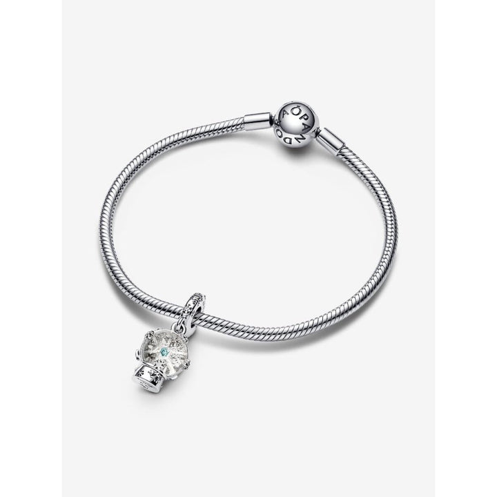 Pandora Silver Snowflake Snowglobe Dangle Charm - MococoPandora792369C015700303014111Charms