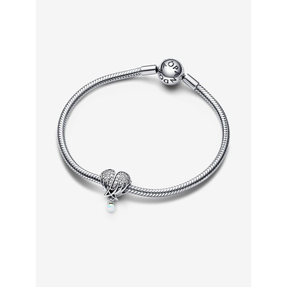 Pandora Silver Sparkling Angel Wings & Heart Charm - MococoPandora792980C015700303078939Charms