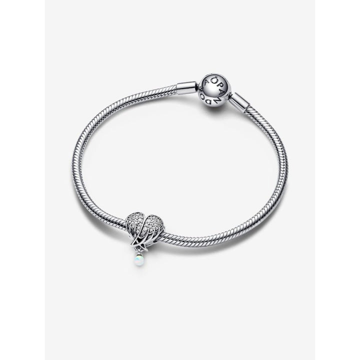 Pandora Silver Sparkling Angel Wings & Heart Charm - MococoPandora792980C015700303078939Charms