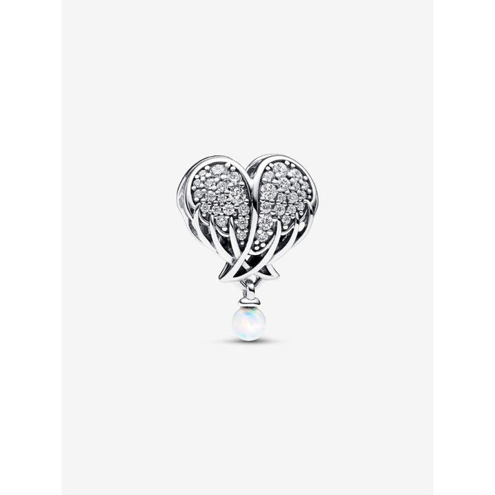 Pandora Silver Sparkling Angel Wings & Heart Charm - MococoPandora792980C015700303078939Charms