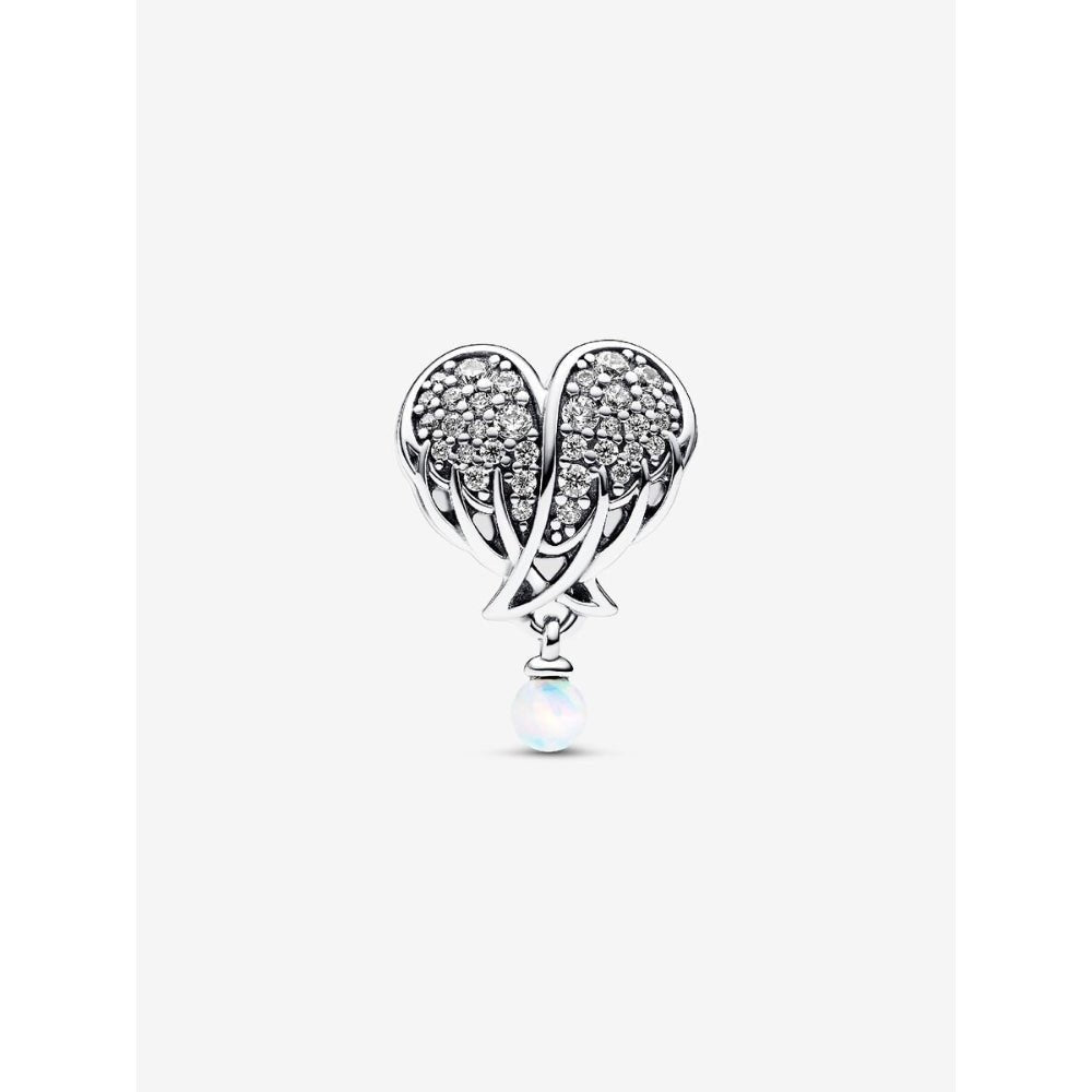 Pandora Silver Sparkling Angel Wings & Heart Charm - MococoPandora792980C015700303078939Charms