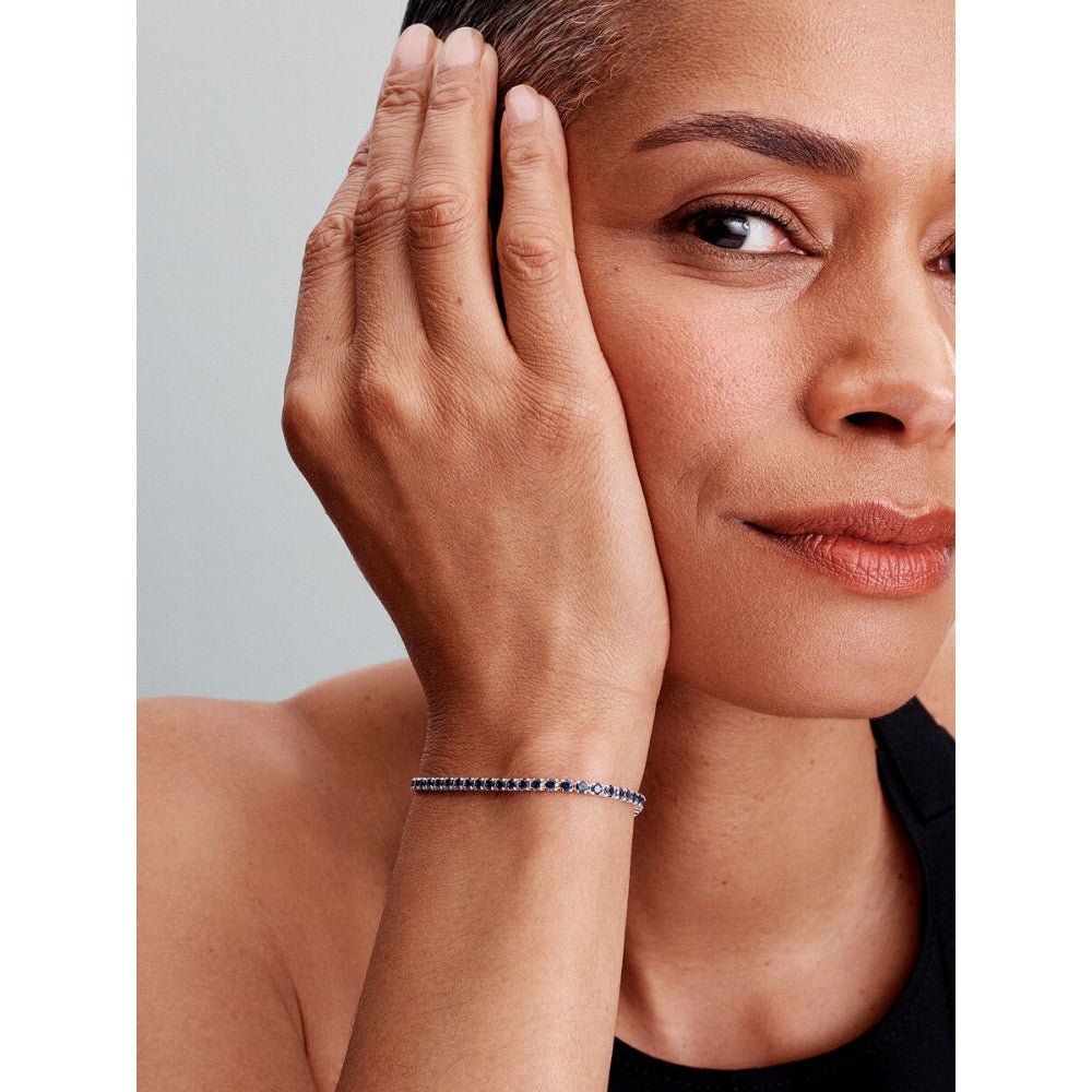 Pandora Silver Sparkling Blue Tennis Bracelet - MococoPandora591469C02-165700303149868Bracelets