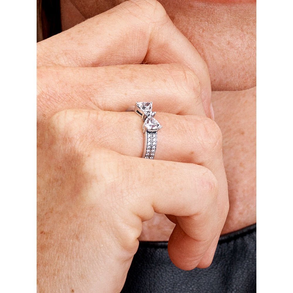 Pandora Silver Sparkling Bow Double - Row Ring - MococoPandora193552C01-485700303148700Rings