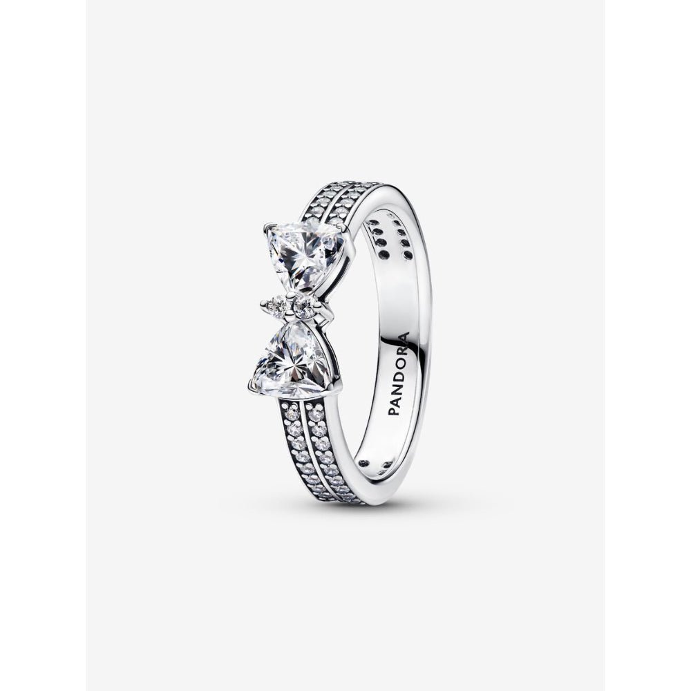 Pandora Silver Sparkling Bow Double - Row Ring - MococoPandora193552C01-485700303148700Rings