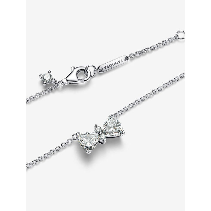 Pandora Silver Sparkling Bow Necklace - MococoPandora393509C01-455700303148519Necklace