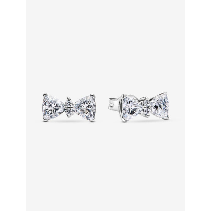 Pandora Silver Sparkling Bow Stud Earrings - MococoPandora293506C015700303149646Earrings