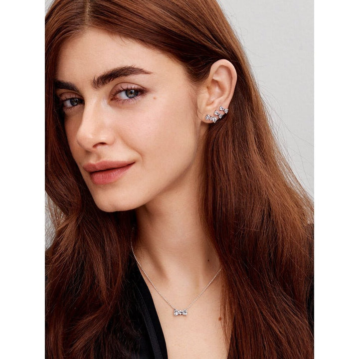 Pandora Silver Sparkling Bow Stud Earrings - MococoPandora293506C015700303149646Earrings