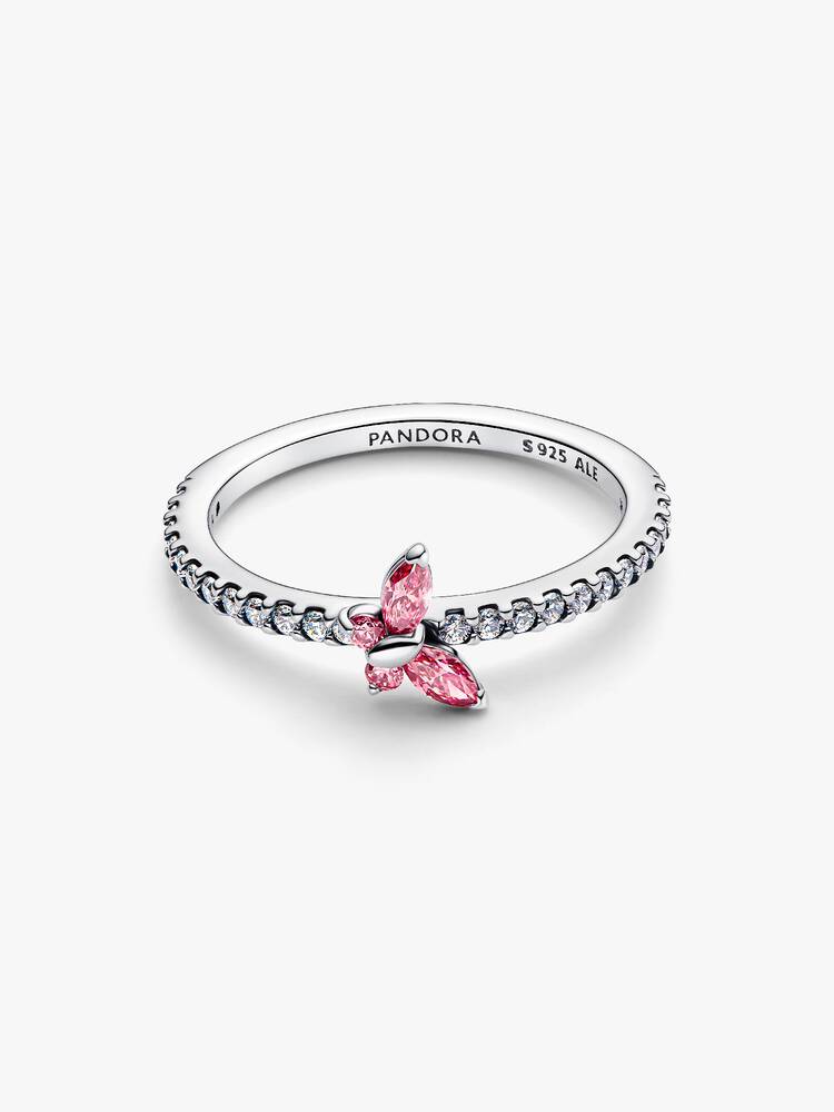 Pandora Silver Sparkling Butterfly Ring - MococoPandora194269C01-505700303231532Rings