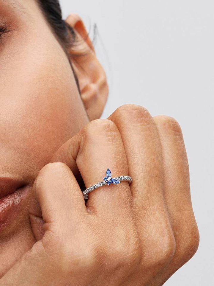 Pandora Silver Sparkling Butterfly Ring - MococoPandora194269C01-505700303231532Rings