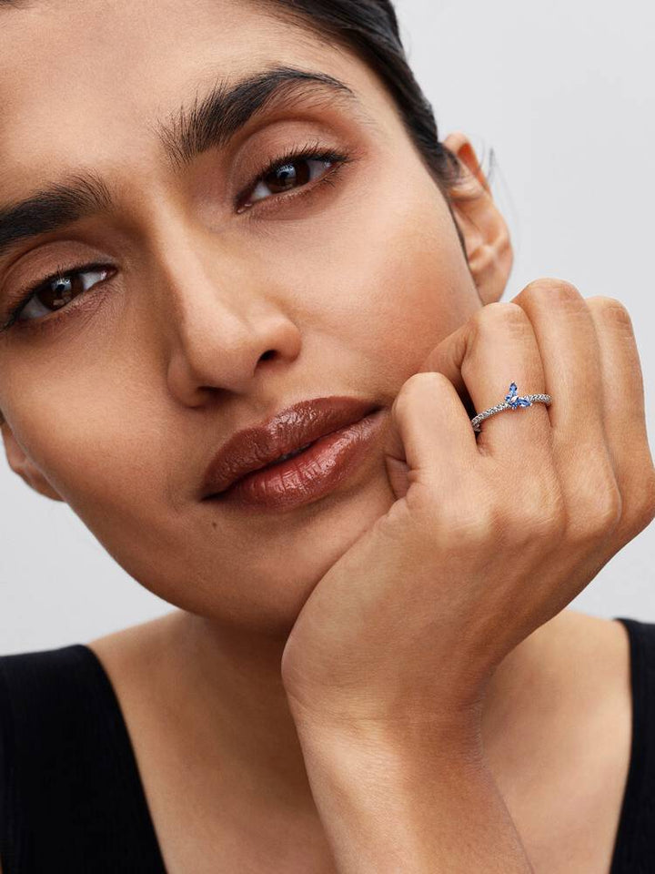 Pandora Silver Sparkling Butterfly Ring - MococoPandora194269C02-505700303231464Rings